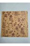 40 Pieces Coffee Patterned Brown Kraft Cup Coasters Presentation Paper - 2