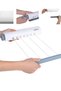 4-line clothes dryer, retractable, polypropylene and polyester, White - 3