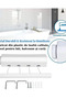 4-line clothes dryer, retractable, polypropylene and polyester, White - 8