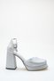 Women's Special Design Shiny Material Platform Heeled Shoes, Wedding Dress Shoes - 6