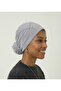 Luxury Ribbed Back Chiffon Accessory Light Gray Ready-To-Wear Turban Hijab Bonnet Suitable for Medical Use