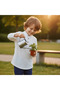 Boy's Ecru Hakim Collar Seasonal Sweatshirt with Wooden Button Detail, 100% Cotton - 4
