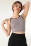 Ribbed Unsupported Bustier