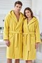 Hooded Women's and Men's Bathrobe 100% Cotton (XS-S-M-L-XL-2XL-3XL-4XL) - 3