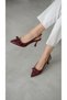 Miley Bow Detailed 9cm Heeled Women's Heeled Shoes