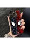 Samsung Galaxy S23 Fe Compatible Silicone Edge Hard Back Anti-Fall Case Spiderman Patterns - 7