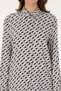 Women's Navy Long Sleeve Shirt 50316370-VR033 - 6