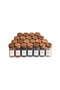 12-Piece Minimal Acacia Lid Glass Spice Jar Set with Sprinkler Head (16 Labels as a Gift)