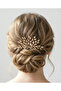 Stylish and Elegant Wedding and Engagement Bridal Crown and Hair Accessory with Completely Handmade Crystal Stones