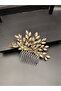 Stylish and Elegant Wedding and Engagement Bridal Crown and Hair Accessory with Completely Handmade Crystal Stones - 5