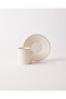 Glittered Real Gold Gilded 4 Piece 2 Person Porcelain Coffee Cup Set 90 ml - 4