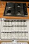 24 Pieces 300 ml Spice Rack Set with Steel Lid and Drawer Stand Borosilicate Glass Jars with Stopper Plexiglass Stand 6 Pieces - 3