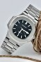 Steel Men's Wristwatch, Waterproof, Calendar, Silver Color Cord, Black Men's Wristwatch - 3
