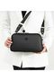 Women's Embossed Just & Polo Patterned Bag Vegan Shoulder and Hand Bag - 3