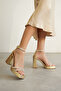 Blaire Women's Gold Heeled Sandals