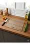 Non-Slip Base Glass Cutting and Presentation Board - Hygienic Chopping Surface - Tempered Glass, 25X35 cm - 3