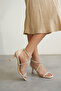 Beige Women's Heeled Sandals Tr12My03C