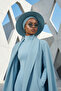 Combed Cotton Bonnet Turban with Detachable Bow on the Back, S-4, Dark Mint