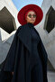 Combed Cotton Bonnet Turban with Detachable Bow on the Back, S-4, Burgundy