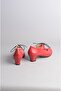 Select dml genuine leather special production women's dance shoes (heel height: 4.5cm) red - 5