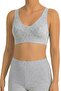 Women's Bra 100% Cotton Ribbed Fabric Half Tank Top Lambada |   Daily Comfortable Use
