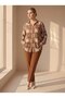 |   Aegean Coast - Pattern |   Viscose Plus Size Shirt