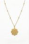 Steel 22K Flower of Life Necklace 45 cm |   Gold Color Non Tarnish Women Jewelry Steel Necklace - 2