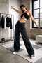 Avril Baggy Acid Wash Buckle Detail Loose Fit Wide Leg Casual Baggy Jean Denim Baggy Women's Pants - 7
