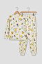 Magnifi Ove Written Tulip Printed Girls Pajama Set
