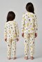 Magnifi Ove Written Tulip Printed Girls Pajama Set - 8