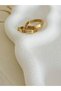 Pentagonal Model Steel Gold Women's Earrings - 3