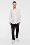 White Regular Fit Long Sleeve Shirt - 6
