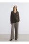 Özmarka New Season Elastic Waist Wide Leg Women's Trousers