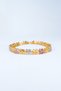 Leaf Shape Detailed Three Color Bracelet – Gold, Silver & Rose |   Sf Signature Series