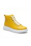 Yellow (Mustard) Lace-Up High-Sole Men's Sports Boots - Iconic Style Sneaker Boots Ba0713