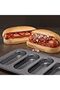 2-Piece Perforated Baguette Baking Tray, Non-Stick Carbon Steel Bread Pan, 13.6 x 8.4 Inch - 5