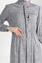 REMOVABLE HOODED STRIPED TRENCH COAT 10767 - 4