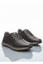 Gr0467 Genuine Leather Lightweight and Durable Thermo Sole Embossed Sneaker Running Walking Shoes