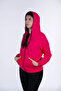 Defy's Women's Oversize Hooded Zipper Pocket Sweatshirt - 2