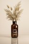 Amber Glass Decorative Vase – “Home Sweet Home” Written, 20 cm Ornamental Plant Vase - 4