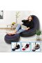 INTEX Lazy Couch Inflatable Flocked Velvet Sofa Recliner with Footstool and Air Pump - 3
