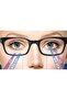 5496-Si W44/11 54 (Small Size) Blue Light Protection Cat Eye Glasses (with Anti-Reflective Effect) - 4