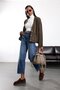 Blue High Waist Baggy Jean Rm3004 - 2