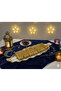 A ceramic serving dish in white and gold, measuring 35x13 cm, suitable for Ramadan. - 2