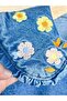 Flower Embroidered Denim Shirt and Pants Set - 4