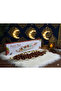 A ceramic serving dish in white and gold, measuring 35x13 cm, suitable for Ramadan. - 5