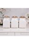 3-Piece Porcelain 750ml Tea, Sugar, Coffee Jar, Pulses Storage Container Jar Set - 2