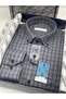 Classic long sleeve winter plaid button-up cotton shirt with gift box for men fs-004342 - grey - 4