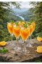 6 Pieces Lux Footed Coffee Side Water and Soft Drink Glass Presentation Glass 250 ml - 7