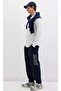 0010208 Logo Printed Men's Sweatpants Dark Blue - 2
